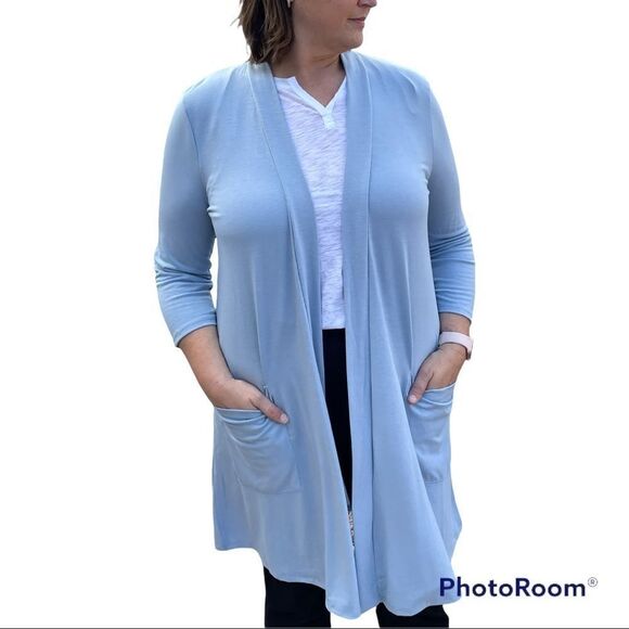 Zenana Outfitters Sweaters - ZENANA PREMIUM LONG SWEATER / COATIGAN WITH POCKETS OPEN FRONT